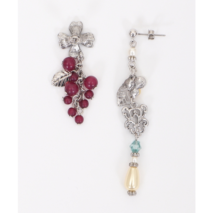 ぶどうモチーフピアス[品番：IGAW0000571]｜axes femme（アクシーズ
