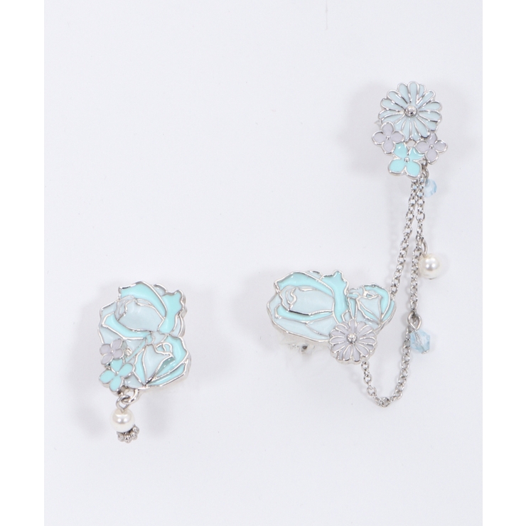 ブルー | ローズブーケイヤリング | axes femme