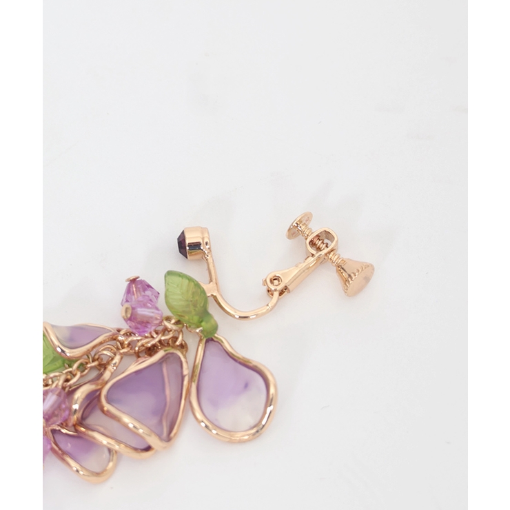 藤の花モチーフイヤリング[品番：IGAW0004351]｜axes femme