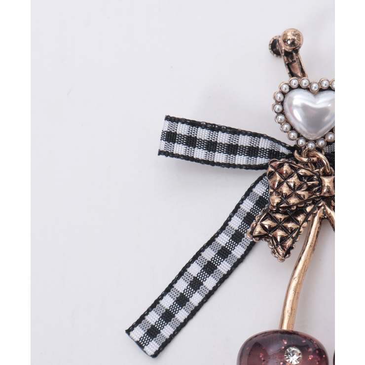 チェリーリボン２ｗａｙピアス | axes femme | 詳細画像6 