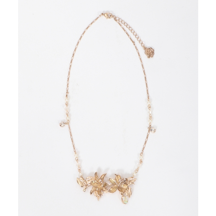 ユリモチーフネックレス[品番：IGAW0000669]｜axes femme