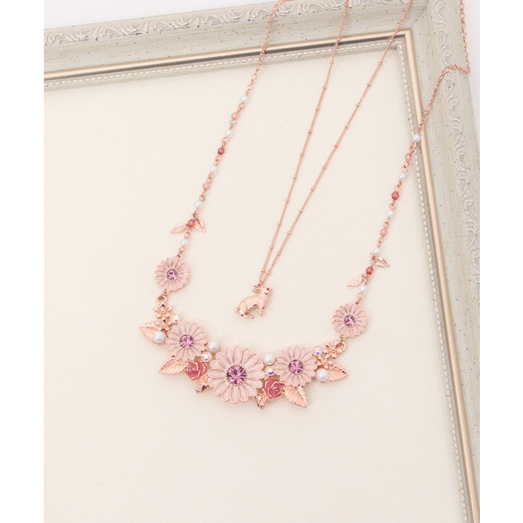 春の花園2連ネックレス[品番：IGAW0003423]｜axes femme（アクシーズ