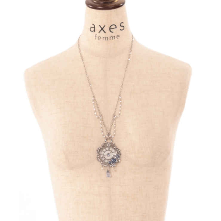 懐中時計モチーフネックレス[品番：IGAW0004431]｜axes femme
