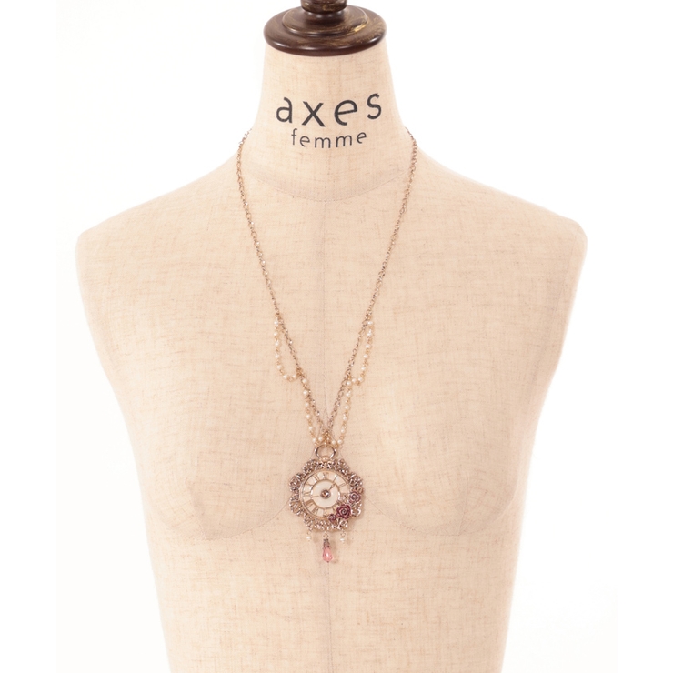 懐中時計モチーフネックレス[品番：IGAW0004431]｜axes femme