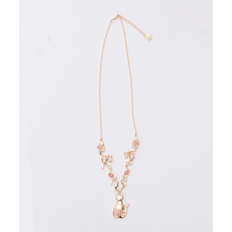 猫モチーフ×リボンネックレス[品番：IGAW0004698]｜axes femme