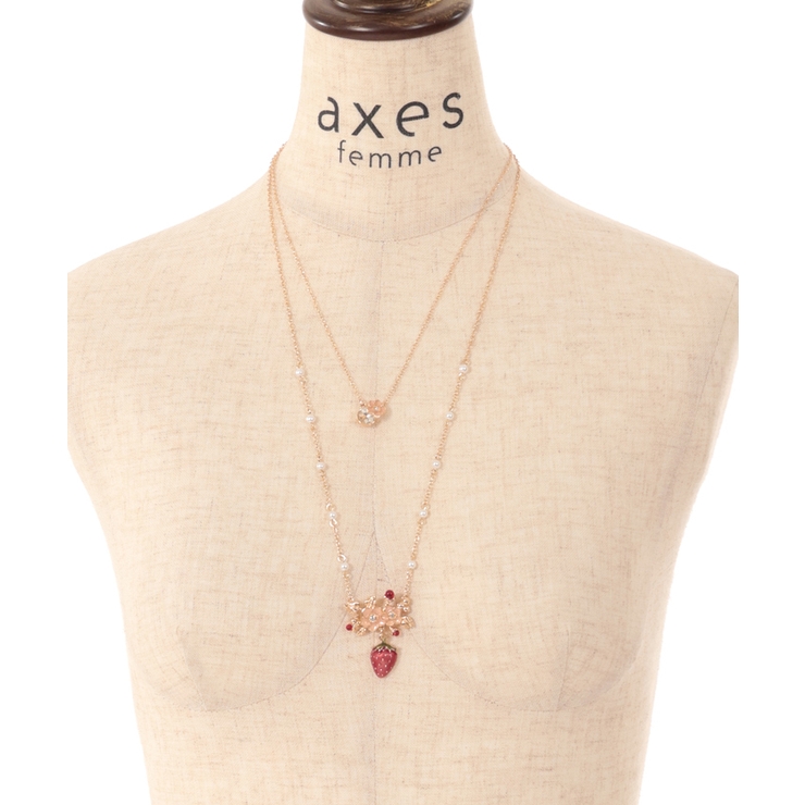 いちごモチーフネックレス[品番：IGAW0004674]｜axes femme