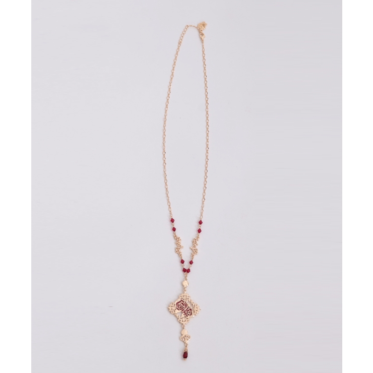チャイナ風装飾薔薇ネックレス[品番：IGAW0004767]｜axes femme