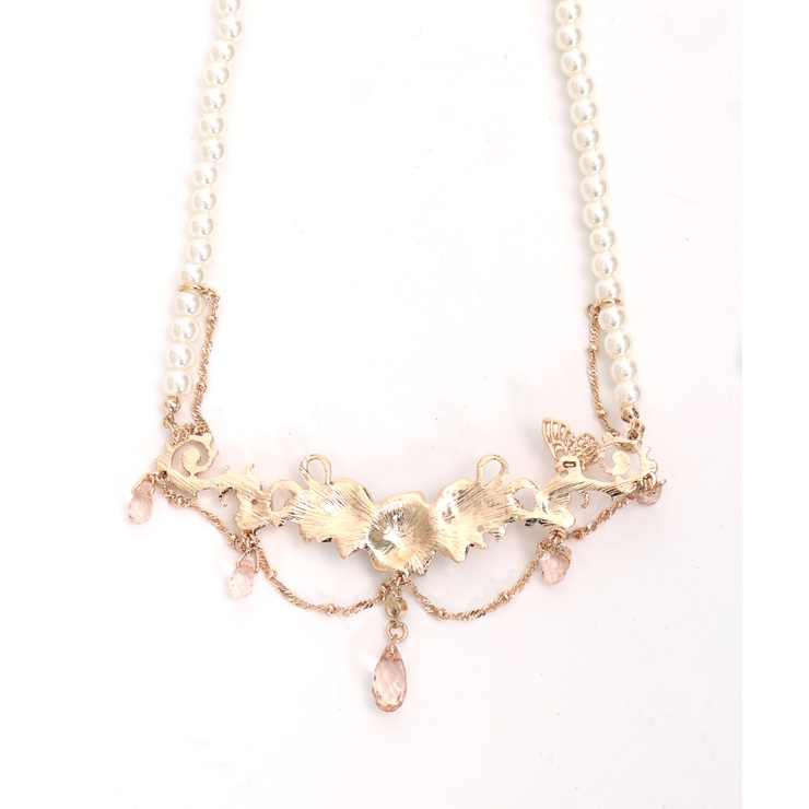 ローズ×パールネックレス[品番：IGAW0005206]｜axes femme（アクシーズ