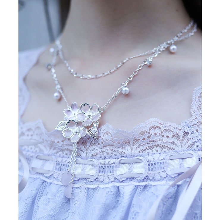 桜モチーフネックレス | axes femme | 詳細画像2 