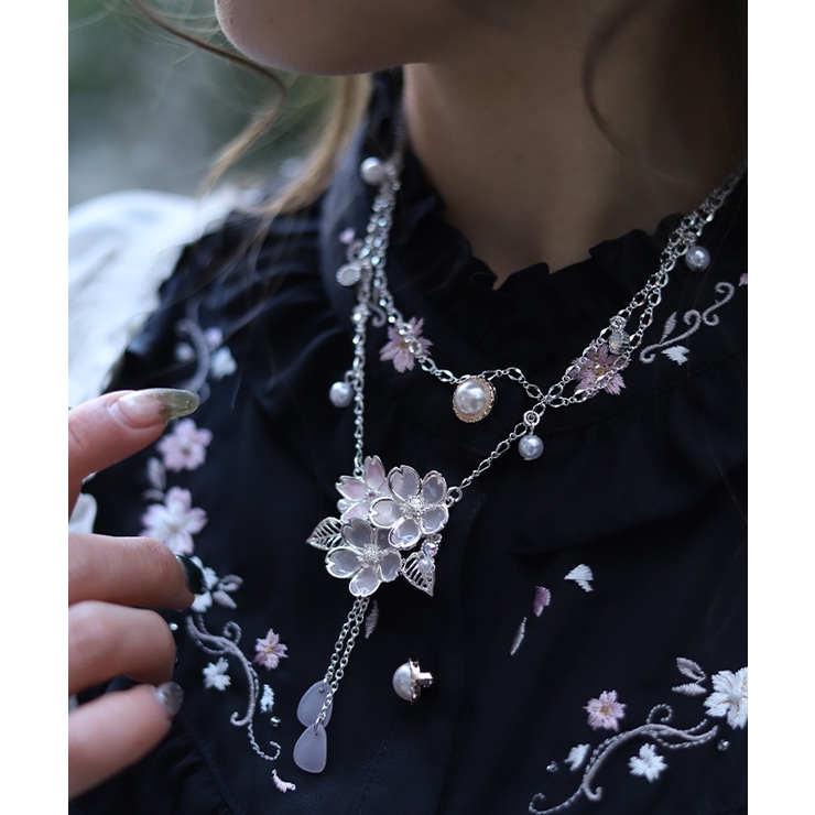 桜モチーフネックレス | axes femme | 詳細画像3 