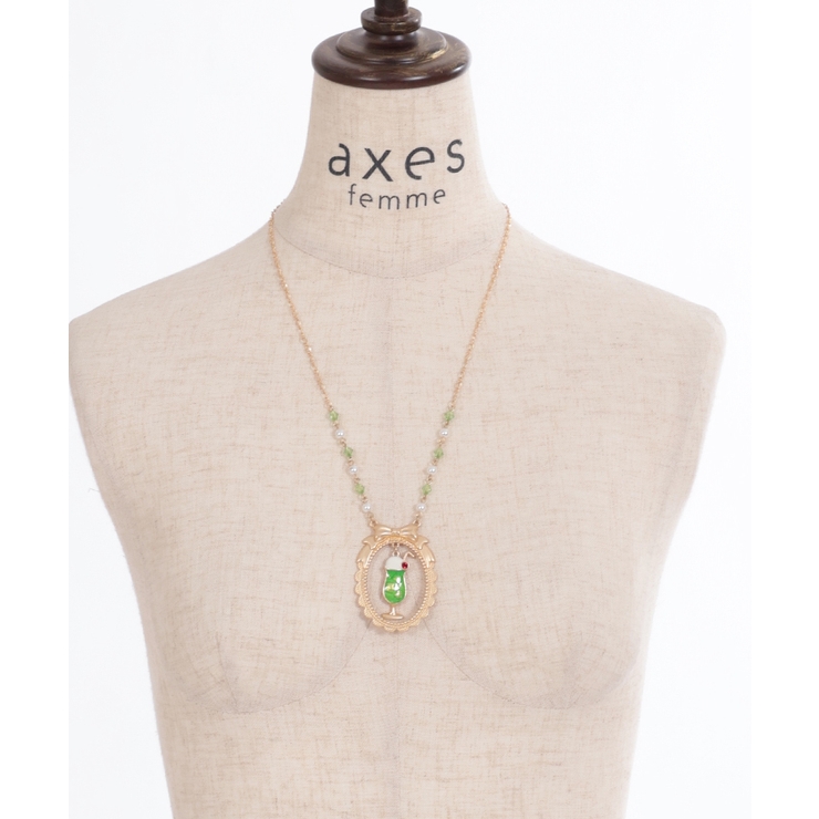 クリームソーダネックレス[品番：IGAW0005093]｜axes femme