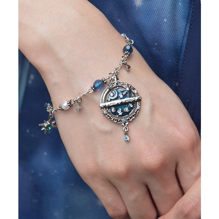 シルバー | 星巡りの天球儀ブレスレット | axes femme