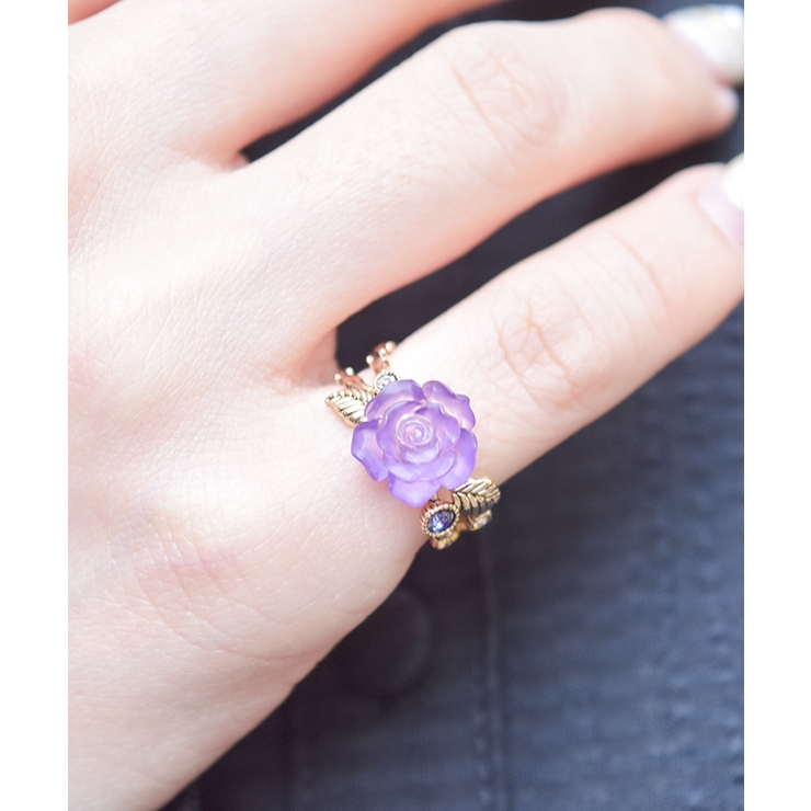 パープル | ＦＡＶミニローズリング | axes femme