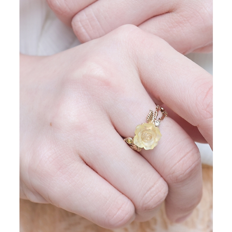 イエロー | ＦＡＶミニローズリング | axes femme