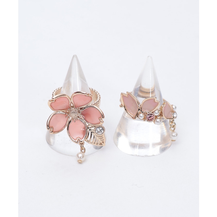 桜モチーフリングＳＥＴ | axes femme | 詳細画像13 