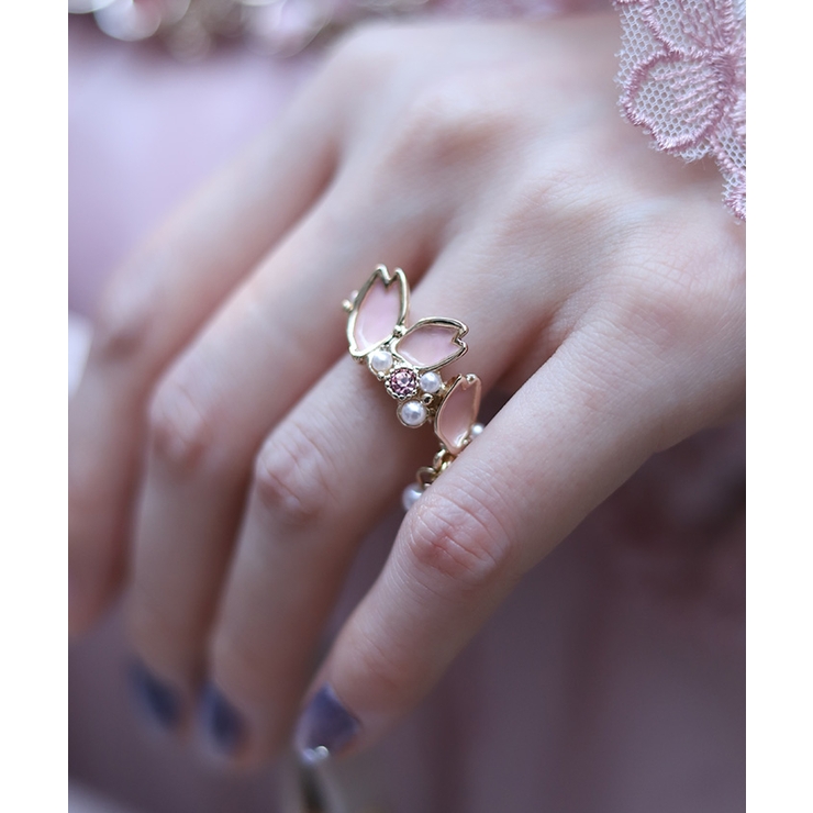 桜モチーフリングＳＥＴ | axes femme | 詳細画像2 