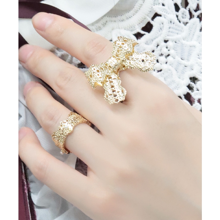 リボンデザインレースリング | axes femme | 詳細画像3 