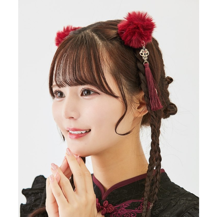 ワイン | チャイナヘアークリップセット | axes femme