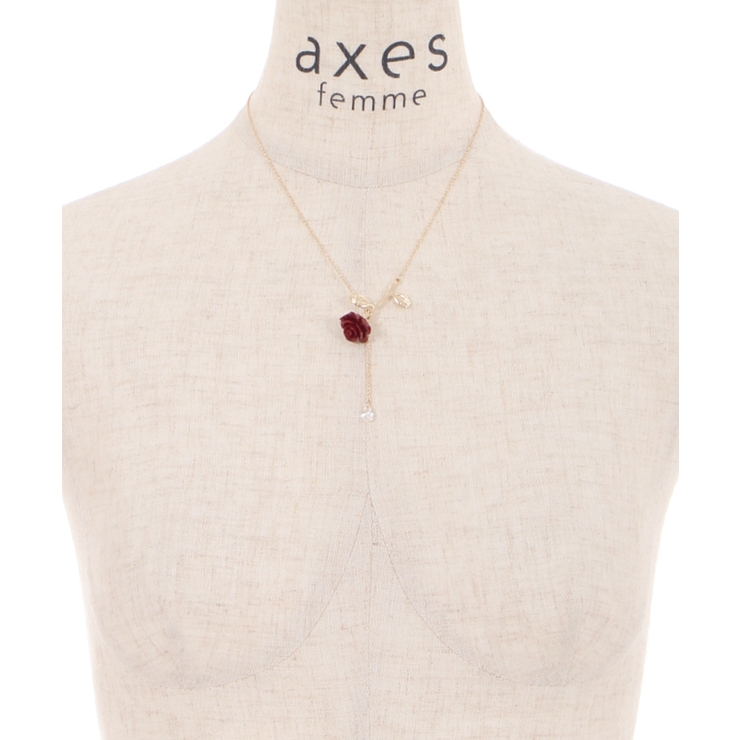 agate ローズモチーフネックレス ローズモチーフネックレス[品番：IGAW0002981]｜axes femme