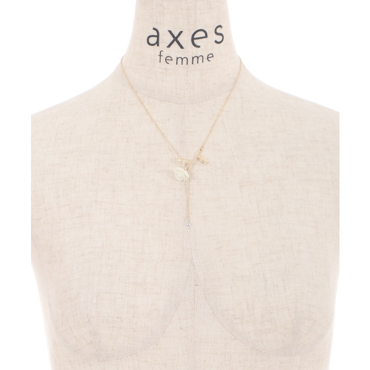 ローズモチーフネックレス[品番：IGAW0002981]｜axes femme