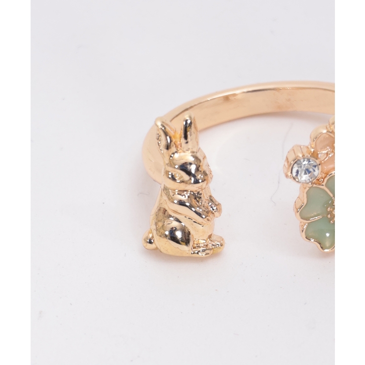 ラビット×フラワーリング[品番：IGAW0004726]｜axes femme（アクシーズ うさぎ 指輪 リング フィント アクシーズファム マリーちゃん