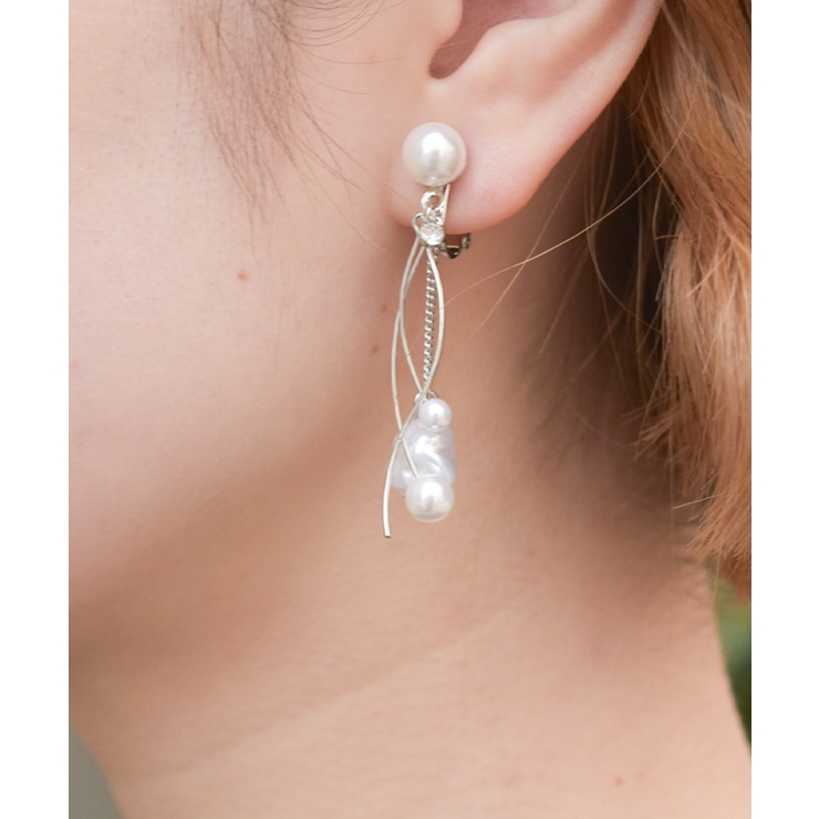 シルバー | スウェイパールイヤリング | axes femme