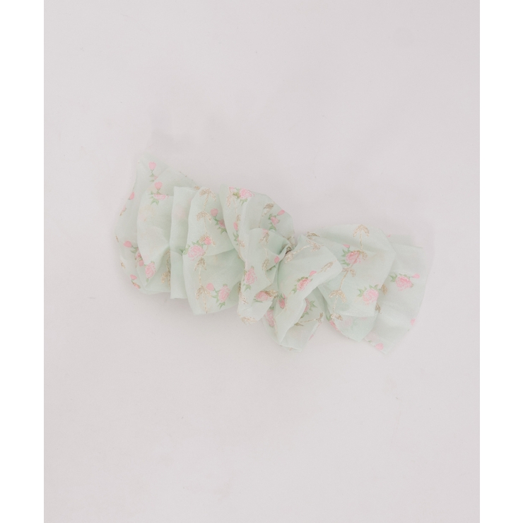 ミント | 花柄リボンバレッタ | axes femme