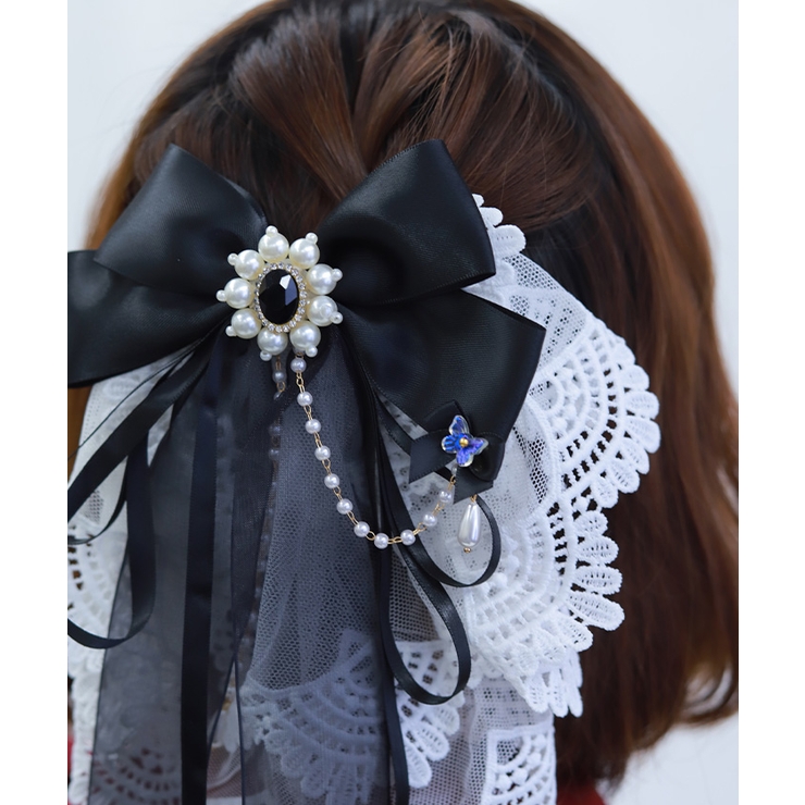 レースフリル×リボンバレッタ | axes femme | 詳細画像3 