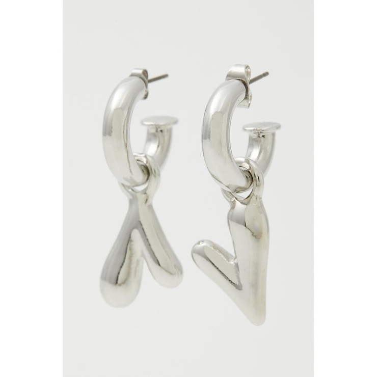 2WAY HEART METAL EARRINGS | AZUL BY MOUSSY | 詳細画像10 