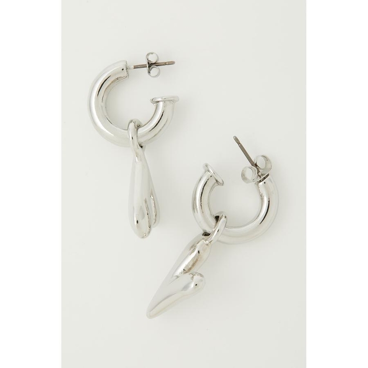 2WAY HEART METAL EARRINGS | AZUL BY MOUSSY | 詳細画像11 