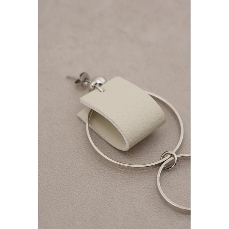 バイカラーフェイクレザーピアス | AZUL BY MOUSSY | 詳細画像5 