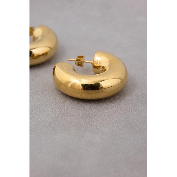 ボリュームメタルフープピアス | AZUL BY MOUSSY | 詳細画像4 