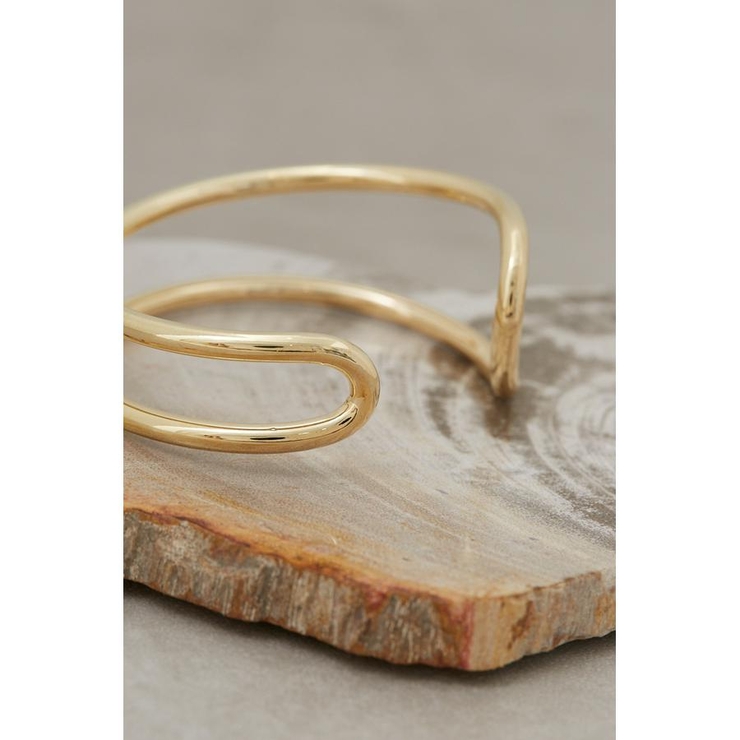 ニュアンスカーブダブルリングバングル | AZUL BY MOUSSY | 詳細画像2 