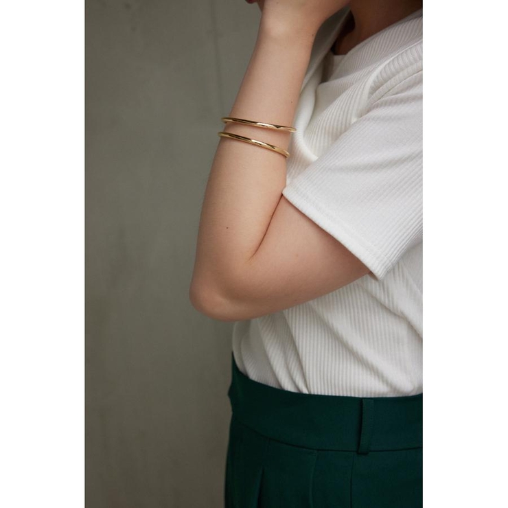 ニュアンスカーブダブルリングバングル | AZUL BY MOUSSY | 詳細画像5 