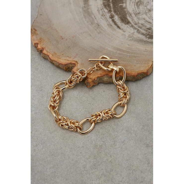 L/GLD1 | MIXED CHAIN BRACELET | AZUL BY MOUSSY