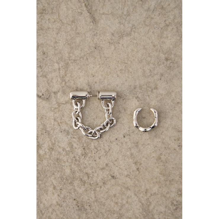SLV | EAR CUFF SET CHAIN EARRINGS | AZUL BY MOUSSY