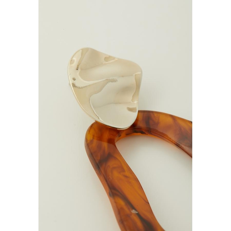 MARBLE ACRYL ROUND EARRINGS | AZUL BY MOUSSY | 詳細画像13 