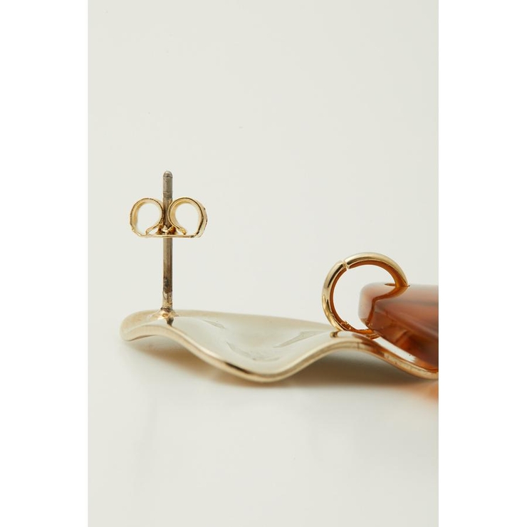 MARBLE ACRYL ROUND EARRINGS | AZUL BY MOUSSY | 詳細画像14 