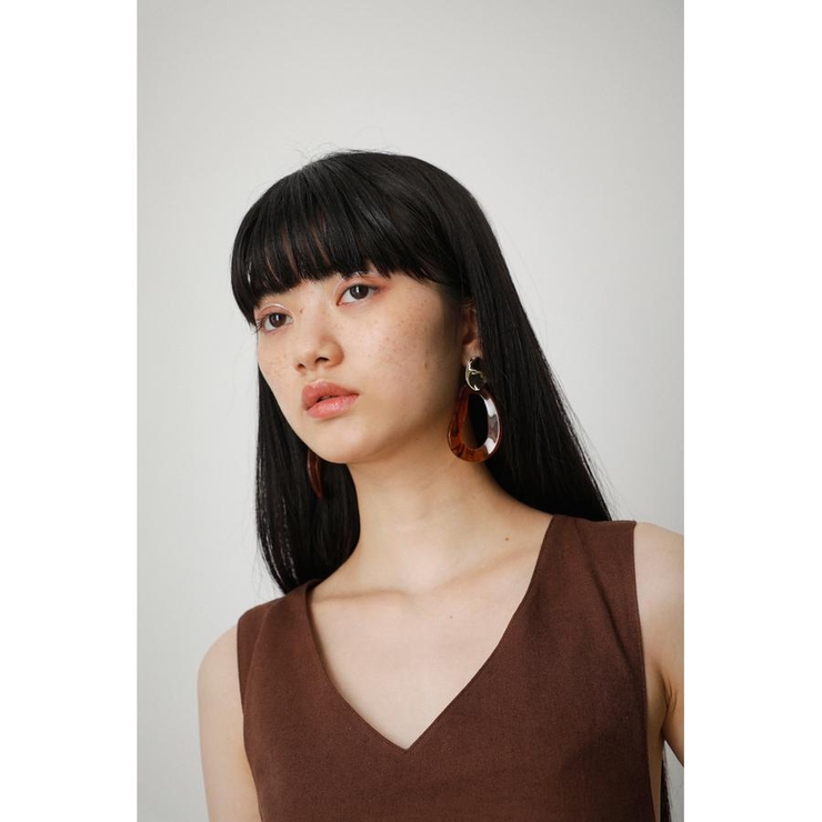 MARBLE ACRYL ROUND EARRINGS | AZUL BY MOUSSY | 詳細画像16 