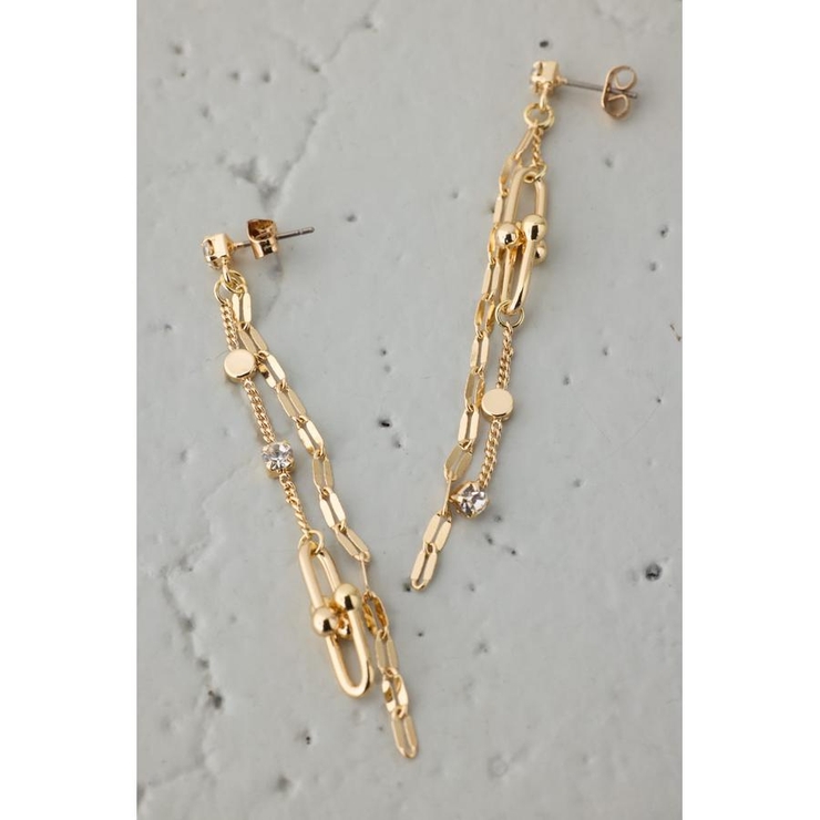 Uチェーンスウィングピアス | AZUL BY MOUSSY | 詳細画像4 