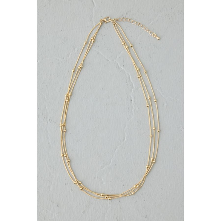 GLD | ドットチェーン3連ネックレス | AZUL BY MOUSSY