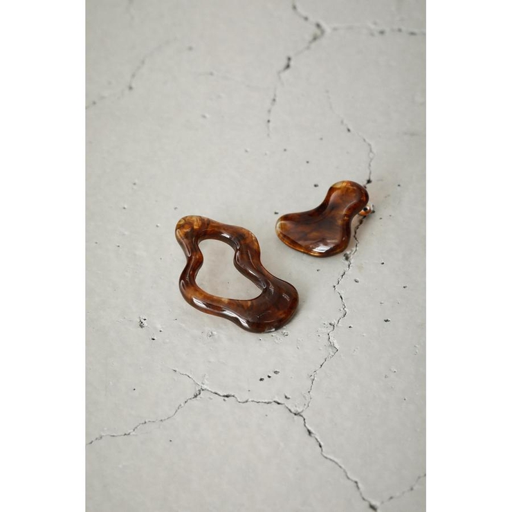 ASYMMETRY ACRYL EARRINGS | AZUL BY MOUSSY | 詳細画像9 
