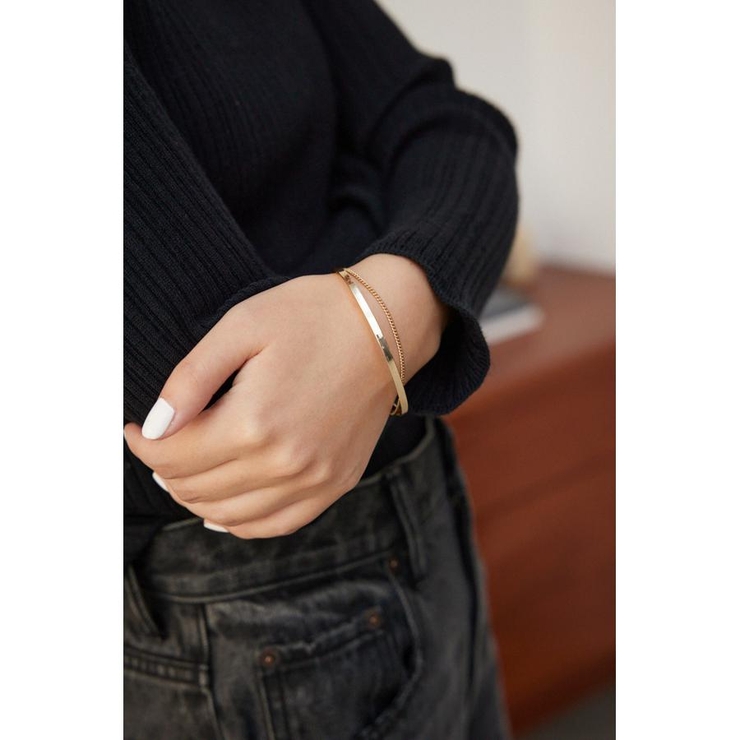 チェーンコンビネーションナローバングル | AZUL BY MOUSSY | 詳細画像2 