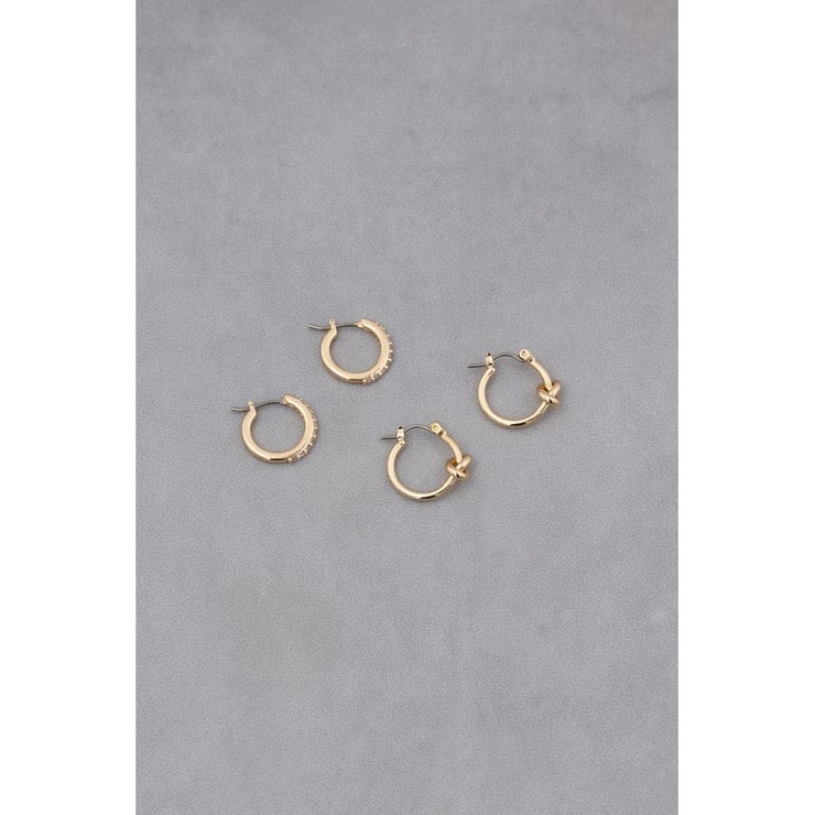 プチフープピアスセット | AZUL BY MOUSSY | 詳細画像3 