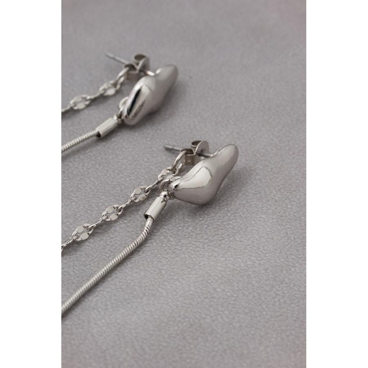 ミックスチェーンスウィングデザインピアス | AZUL BY MOUSSY | 詳細画像10 