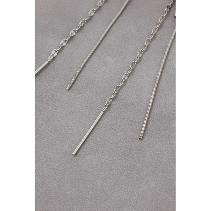 ミックスチェーンスウィングデザインピアス | AZUL BY MOUSSY | 詳細画像11 