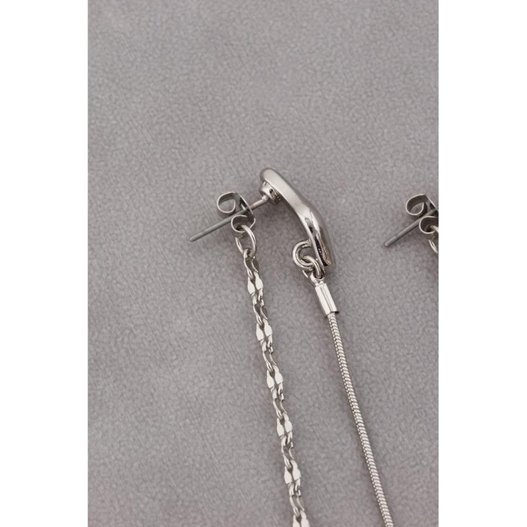 ミックスチェーンスウィングデザインピアス | AZUL BY MOUSSY | 詳細画像12 