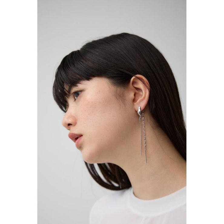 SLV | ミックスチェーンスウィングデザインピアス | AZUL BY MOUSSY