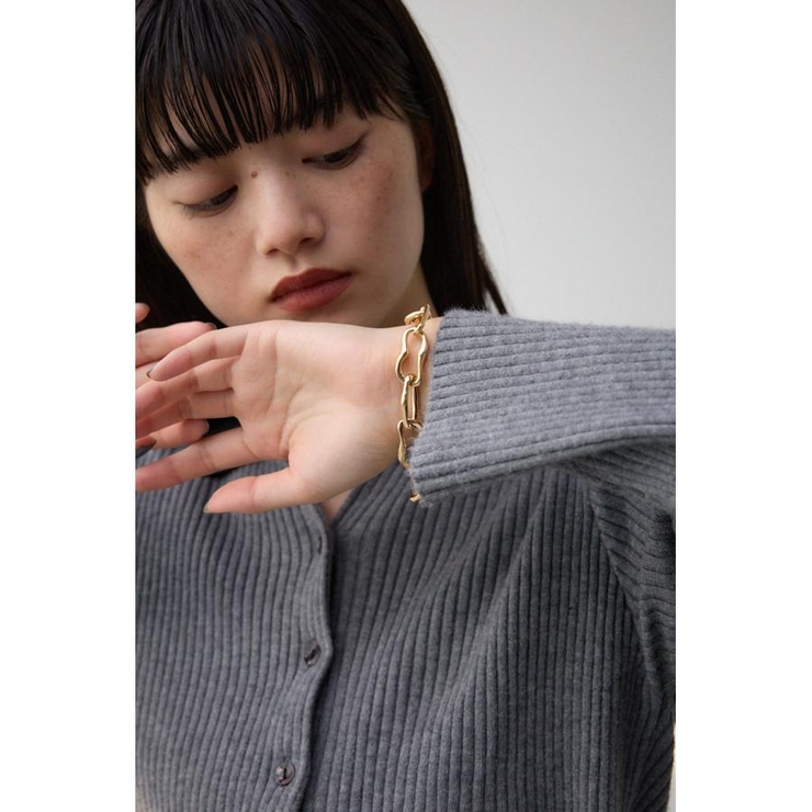 ニュアンスシェイプドチェーンブレスレット | AZUL BY MOUSSY | 詳細画像1 