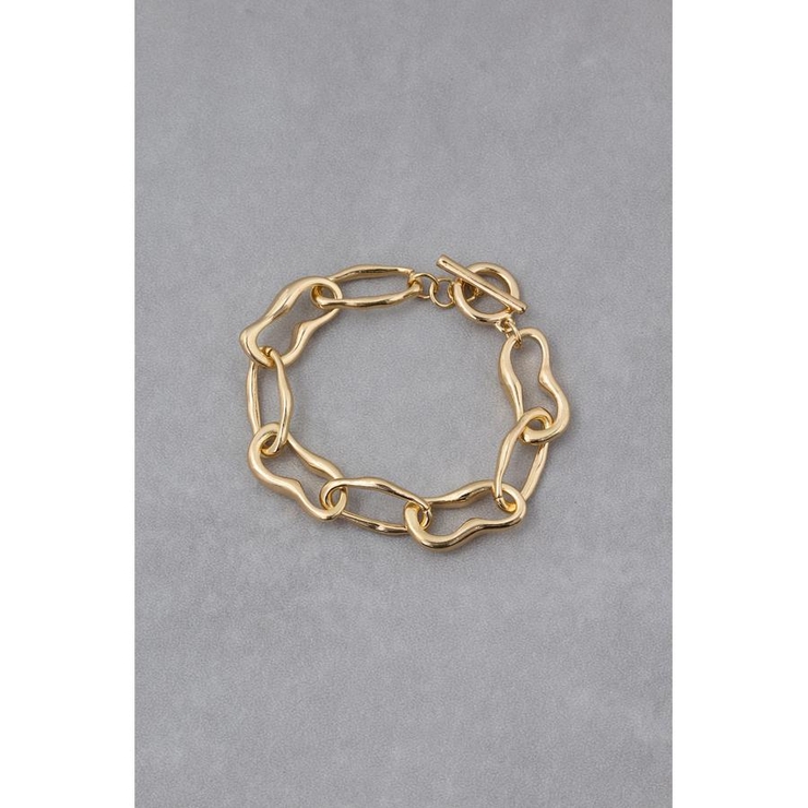 ニュアンスシェイプドチェーンブレスレット | AZUL BY MOUSSY | 詳細画像2 